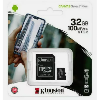 Карта памяти memory card 32 ГБ Kingston Canvas Select Plus