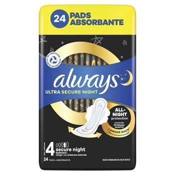 Гигиенические прокладки Always Ultra Safe Night Quatro 24 шт