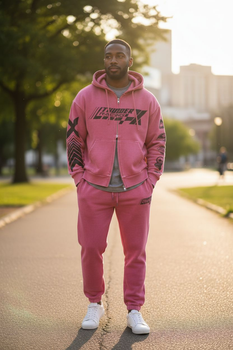 Чоловічий спортивний костюм Relaxed Fit H&M (58643) S Рожевий