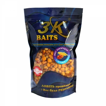Зерновой микс 3KBaits кукуруза с тигровым орехом 500г (3к02507)