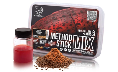 Пелетс Interkrill Method/Stick Mix Криль-Тигровий горіх 400г (PLS-006)