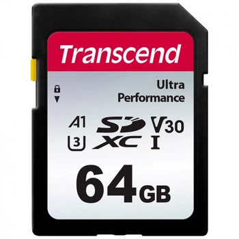 Карта памяти Transcend 64GB SD class 10 UHS-I U3 4K (TS64GSDC340S) (317871)