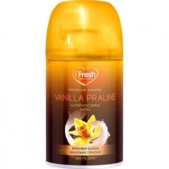 Освежитель воздуха iFresh Premium Aroma Vanilla Praline Сменный баллон 250 мл (4820268100139) (320568)