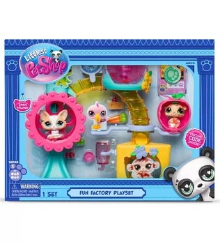 Ігровий набір LITTLEST PET SHOP – ФАБРИКА РОЗВАГІВ (2 фігурки, фабрика, аксес.)