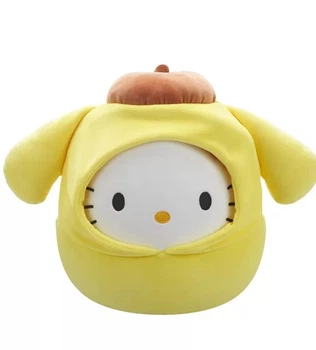 Мʼяка іграшка SQUISHMALLOWS серії Хелоу Кітті - ХЕЛОУ КІТТІ В ОБРАЗІ ПОМПОМПУРІН (20 см)