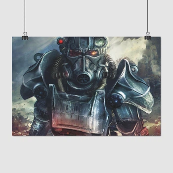 Постер Фаллаут 4, силовая броня, Fallout 4, A3 28×42 см (id2174)