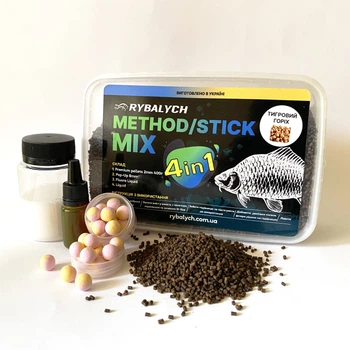 Method/Stick Mix Rybalych 4в1 Тигровый Орех, 400гр(RYB-MSM007)