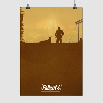 Постер Фаллаут, минималистичный, Fallout, A3 42×30 см (id2166)