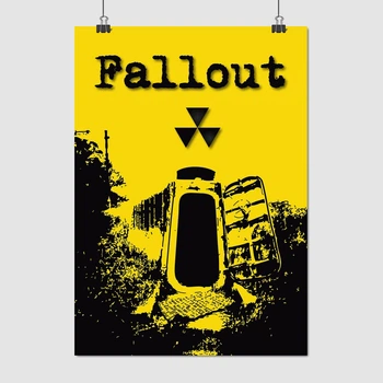 Постер Фаллаут, вход в Убежище, Fallout, A3 42×30 см (id2179)