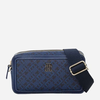 Сумка кросс-боди через плечо женская из искусственной кожи маленькая Tommy Hilfiger 339942658 Синяя (1159846572)