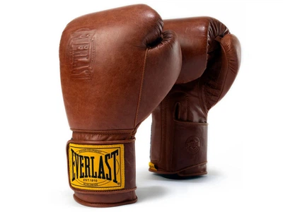 Тренувальні рукавички EVERLAST 1910 Pro Hook and Loop Boxing Gloves 12 унцій коричневий (5890)