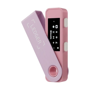 Криптогаманець Ledger Nano S Plus Pastel Pink, апаратний криптовалютний холодний гаманець, USB-підключення, підтримка NFT, безпечний рівень CC EAL6+, формат флешки