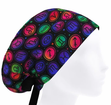 Медицинская шапочка женская HeadwearUniverse универсальная принт Знаки зодиака