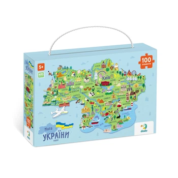 Пазл DoDo Мапа України 100 елементів 46х64см (DoDo_Map of Ukraine 64)