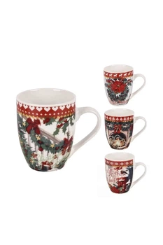 Новогодняя чашка "Merry Christmas" цвет разноцветный No Brand ЦБ-00286392