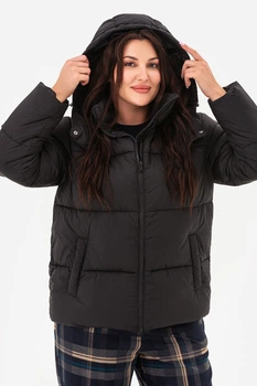 Куртка з капюшоном Garne 54/56(4XL/5XL) Чорний (124450)