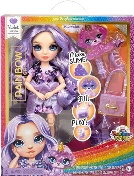 Лялька Rainbow High Rainbow Shimmers with Slime Fashion Doll Violet Фіолетова (122425) (0035051122425)