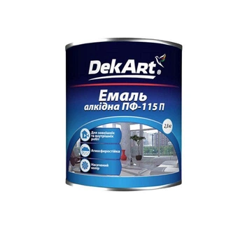 Эмаль алкидная DekArt ПФ-115П 2,8 кг серая