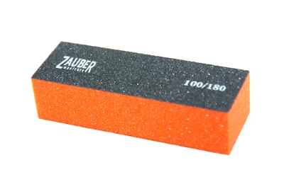 Бафф-полировщик трехсторонний, оранжевый 100/180 Zauber-manicure 03-033B