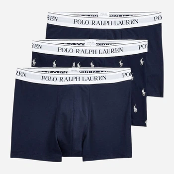Набір трусів-боксерів чоловічих бавовняних Polo Ralph Lauren 714830299058 S 3 шт Темно-синій (3616538408187)