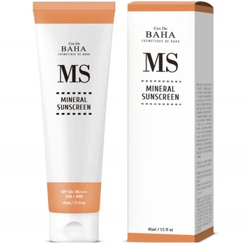 Мінеральний сонцезахисний крем Cos De Baha Mineral Sunscreen SPF 50+ PA++++, 45 мл (8809240319123)