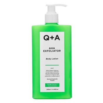 Відлущуючий лосьйон для тіла з AHA-кислотами Q+A AHA Exfoliator Body Lotion, 250 мл (5061066470256)
