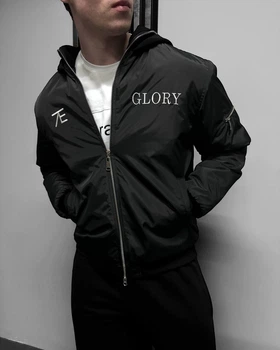 Куртка чоловіча бомбер Glory L Чорний (RM0169)
