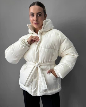 Жіноча зимова куртка Elevated Padded Jacket L/XL Молочна (RM0210)