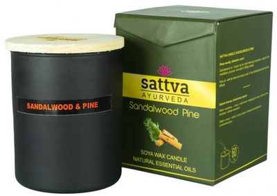 Świeca zapachowa Sattva Ayurveda Drzewo Sandałowe i sosna 200 g (5903794183490)