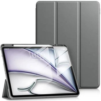 Чехол для iPad Mini 6 7 Smart Case с держателем для стилуса серый для защиты и удобства использования
