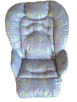 Чохол на стільчик для годування Chicco Polly 2 в 1 плащівка мазаїка на сірому DavLu (2in1000010)
