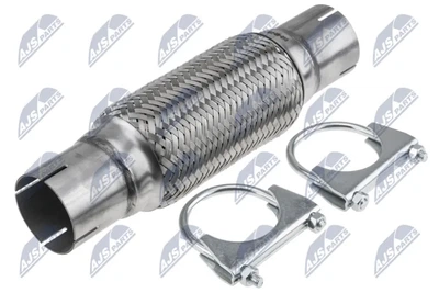 Гофра вихлопної системи 60MM X 300MM /Нержавіюча сталь-Хомути в комплекті/ NTY KAT-UV-010 NTY (KATUV010)