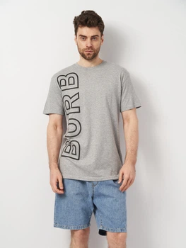 Футболка чоловіча Burberry 11116.20 S (44) Сіра (smt2000000018355)