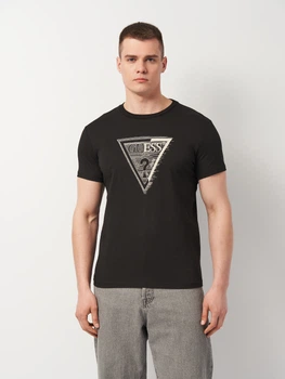 Футболка хлопковая мужская Guess 11460.1 M Черная (smt2000000029689)