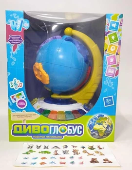Диво-глобус WToys, озвучування українською мовою, 7 віршів, 7 пісень, 10 казок, ноти, цифри (62609)