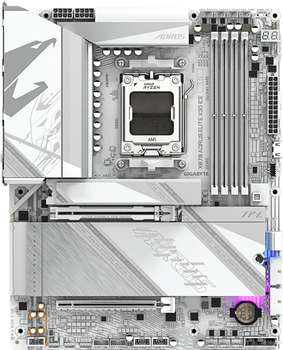 Płyta główna Gigabyte X870 AORUS ELITE X3D ICE (sAM5, AMD X870, PCI-Ex16)