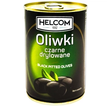Оливки Helcom маслины черные без косточки 280 г (5902166700013)