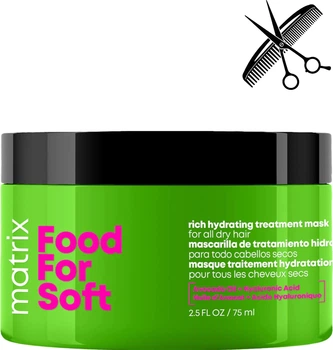 Професійна маска Matrix Food For Soft для Інтенсивного живлення та Зволоження волосся 75 мл (3474637316655)