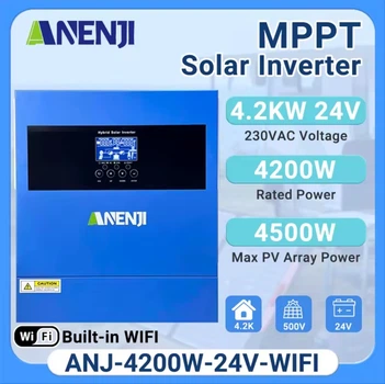 Гібридний інвертор ANENJI ANJ-4000W-24V-WIFI (4200W) (4500W MAX)