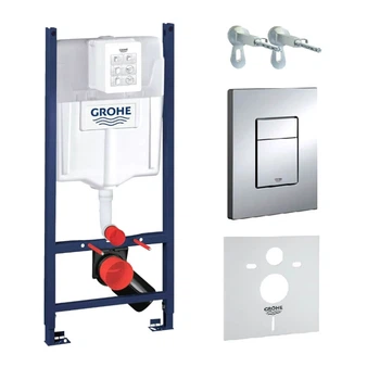 Інсталяція для унітазу Grohe Rapid SL, комплект 4в1, клавіша Skate Cosmopolitan (3873200A)