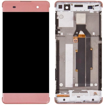 Дисплей для Sony F3111 Xperia XA /F3112 /F3113 /F3115 /F3116 рожевий, Rose Gold, з рамкою