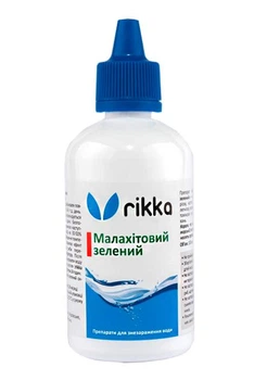 Малахітовий зелений RIKKA для лікування акваріумних рибок, 100мл