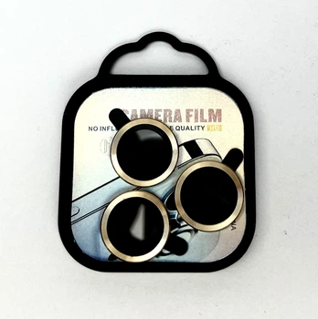 Защитные линзы на камеру для Apple iPhone 16 Pro / 16 Pro Max Camera Metal Lens Glass Gold