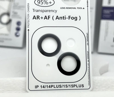 Защитные линзы Metal AR + AF на камеру для Apple iPhone 14 / 14 PLUS Camera Lens Glass Black