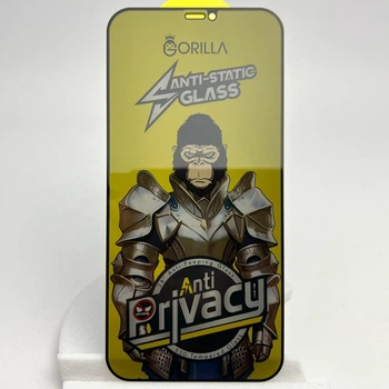 Защитное стекло антишпион Gorilla для Apple iPhone 12 приватное глянец для айфон anti spy glass full glue privacy 5D 6.1