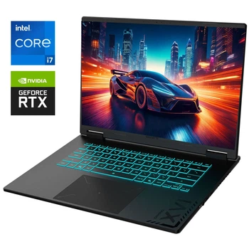Ігровий ноутбук Gigabyte Gaming A16 CVH / 16" (2560x1600) IPS / Intel Core i7-13620H (10 (16) ядер по 2,4 - 4,9 ГГц) / 32 ГБ DDR5 / 1000 ГБ SSD NVMe / nVidia GeForce RTX 5060, 8 ГБ GDDR7, 128-біт / Веб-камера б/в