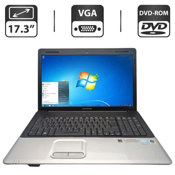 Ноутбук HP Compaq CQ71 / 17.3" (1600x900) TN / Intel Pentium T3400 (2 ядра по 2.1 GHz) / 4 GB DDR2 / 320 GB HDD / Intel HD Graphics / WebCam / DVD-ROM б/у
