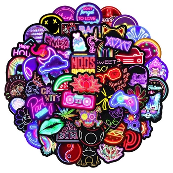 Глянцеві водостійкі стікери для будь-якої поверхні Sticker Boom набір із 100 штук AA16