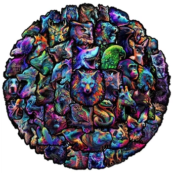 Глянцеві водостійкі стікери для будь-якої поверхні Sticker Boom набір із 50 штук AA76