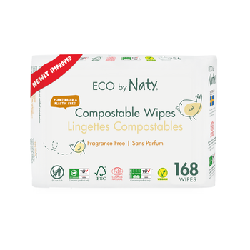 Органические салфетки Eco by Naty без запаха 168 шт (3 упаковки в 1)